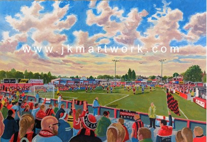 The Lamb Ground Stadium Fine Art Print - Tamworth FC